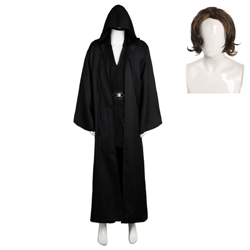 Cossky Costumes Male / Costume + Wig / XS Anakin Skywalker Cosplay Costume Outfit Black Version