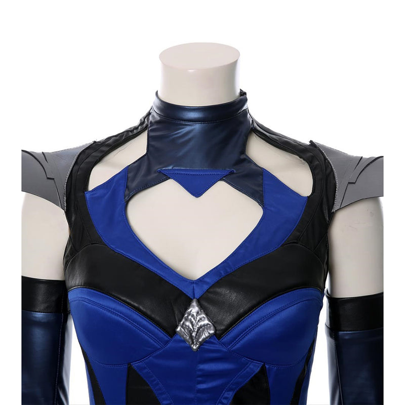 Cossky Costumes Mortal Kombat 11 Kitana Outfit Halloween Carnival Suit Cospaly Costume