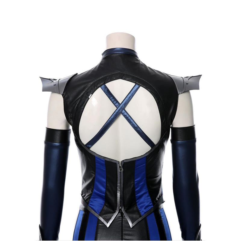 Cossky Costumes Mortal Kombat 11 Kitana Outfit Halloween Carnival Suit Cospaly Costume