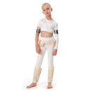 Cossky Costumes Padme Amidala Kids Children Cosplay Costume White Outfits Halloween Carnival Suit