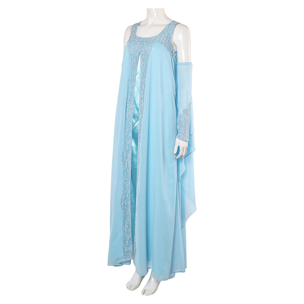 padme blue silk dress Amidala Women Carnival Halloween Cosplay Costume Waist 31inch Color:Champagne/Gold Mock neck mesh midi dress black Short A-Line Civil Wedding