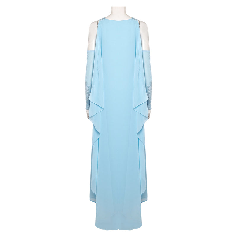 padme amidala blue dress Padme Amidala Women Blue Carnival Halloween Cosplay Costume