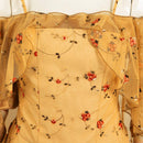 Cossky Costumes Padme Amidala Women Yellow Meadow Dress Party Carnival Halloween Cosplay Costume