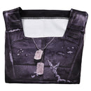 Cyberpunk 2077 Game Johnny Silverhand Black Top Party Carnival Halloween Cosplay Costume