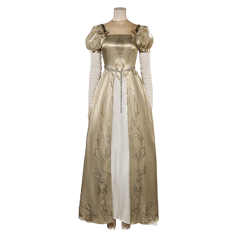 damsel in this dress Damsel 2024 Princess Elodie Women Golden Dress Party Carnival Halloween  Cosplay Costume