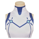 Dan da dan Season 2 (2025) Vemola Bamora Women White And Blue Jumpsuit Cosplay Costume