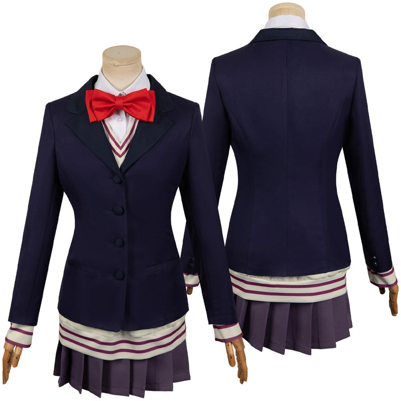 Dandadan Anime Aira Shiratori Women Blue Uniform Dress Party Carnival Halloween Cosplay Costume