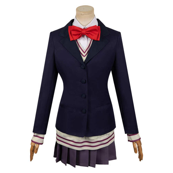 Dandadan Anime Aira Shiratori Women Blue Uniform Dress Party Carnival Halloween Cosplay Costume