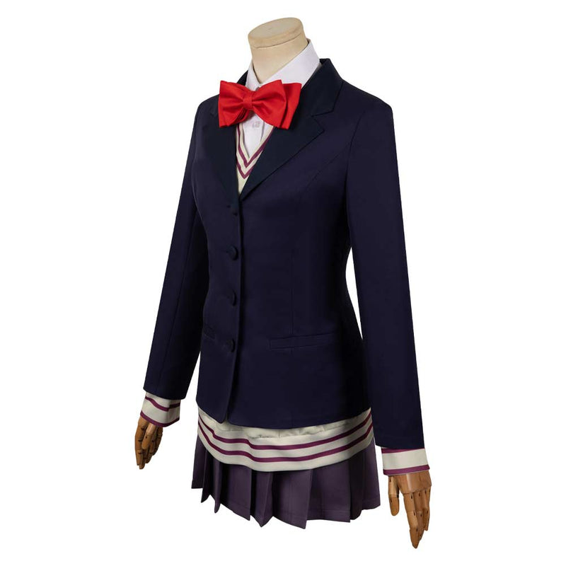 Dandadan Anime Aira Shiratori Women Blue Uniform Dress Party Carnival Halloween Cosplay Costume