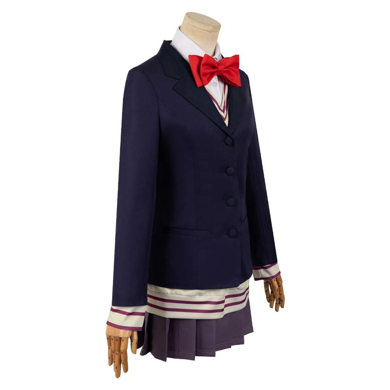 Dandadan Anime Aira Shiratori Women Blue Uniform Dress Party Carnival Halloween Cosplay Costume