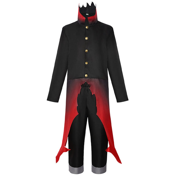 Dandadan Ken Takakura Okarun Black Red Outfit Carnival Halloween Cosplay Costume