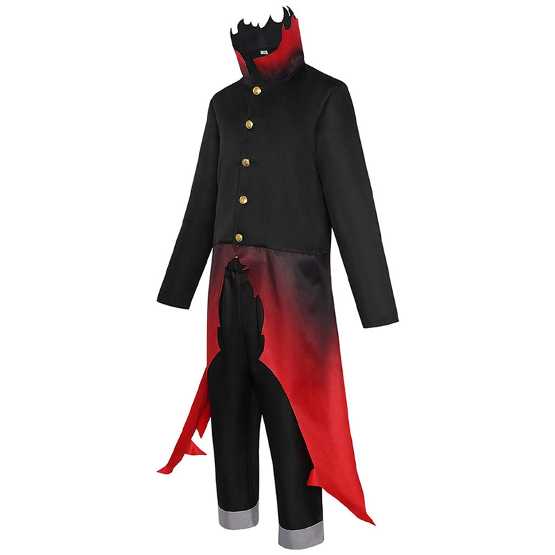 Dandadan Ken Takakura Okarun Black Red Outfit Carnival Halloween Cosplay Costume