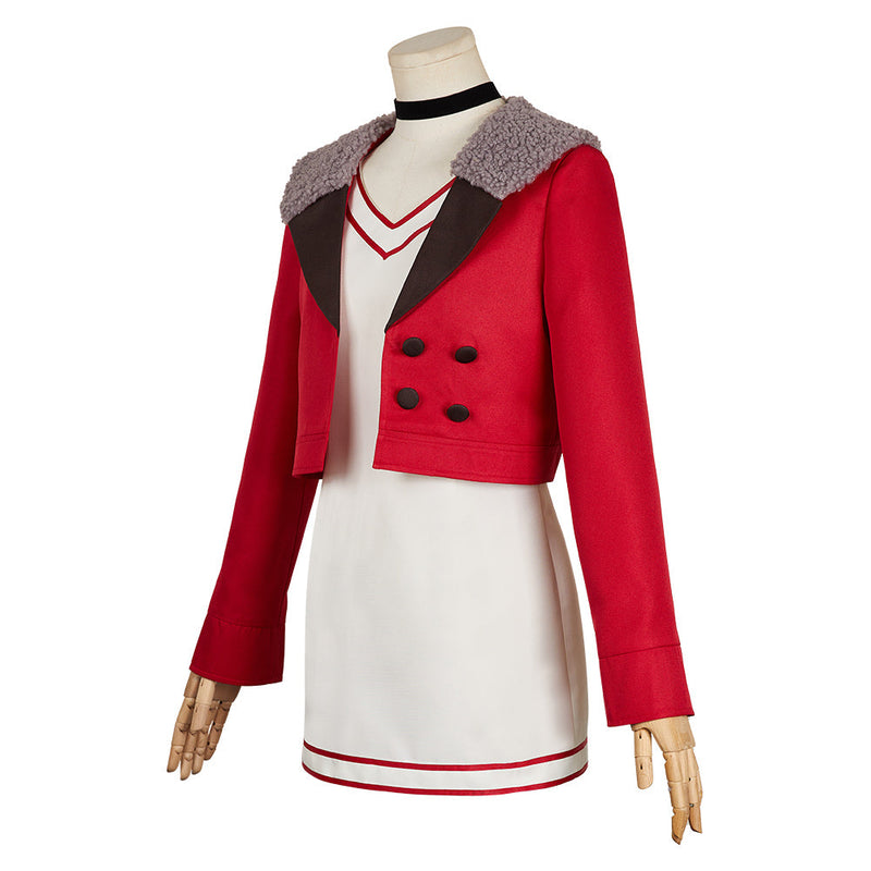 Momo Ayase Women Red Dress Outfit Carnival Halloween Cosplay Costume Momo Ayase Women Red Dress Outfit Carnival Halloween Cosplay Costume