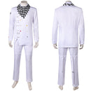 Danganronpa Kokichi Oma White Outfit Carnival Halloween Cosplay Costume