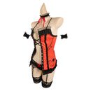 Date A Live Anime Tokisaki Kurumi Women Red Sexy Suit Party Carnival Halloween Cosplay Costume
