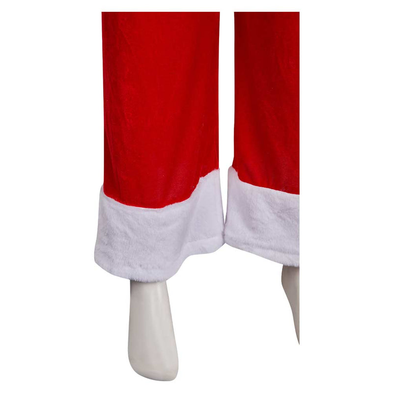 Dear Santa 2024 Satan Claus Red Christmas Outfit Carnival Halloween Cosplay Costume