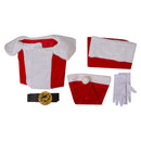 Dear Santa 2024 Satan Claus Red Christmas Outfit Carnival Halloween Cosplay Costume