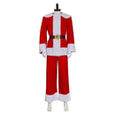 Dear Santa 2024 Satan Claus Red Christmas Outfit Carnival Halloween Cosplay Costume
