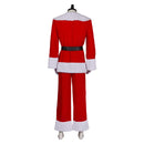Dear Santa 2024 Satan Claus Red Christmas Outfit Carnival Halloween Cosplay Costume