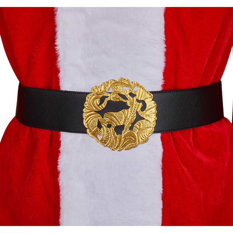 Dear Santa 2024 Satan Claus Red Christmas Outfit Carnival Halloween Cosplay Costume