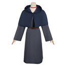 Delicious in Dungeon Anime Marcille Donato Women Dark Blue Dress Set Cosplay Costume