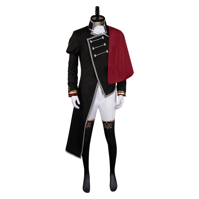 Delico's Nursery Anime Gerhard Fra Black Outfit Party Carnival Halloween Cosplay Costume