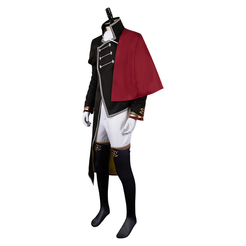 Delico's Nursery Anime Gerhard Fra Black Outfit Party Carnival Halloween Cosplay Costume