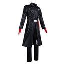 Delta Force Ghroth the Warden Black Leather Coat Set Outfit Men Halloween Carnival Party Cosplay Costume