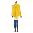 Dispatch Blonde Blazer Yellow Cape Jumpsuit Outfit Women Halloween Carnival Party Cosplay Costume