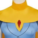 Dispatch Blonde Blazer Yellow Cape Jumpsuit Outfit Women Halloween Carnival Party Cosplay Costume