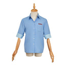 Dispatch Robert Robertson Blue Shirt Outfit Halloween Carnival Party Cosplay Costume 