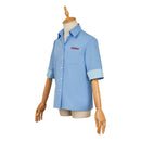 Dispatch Robert Robertson Blue Shirt Outfit Halloween Carnival Party Cosplay Costume 