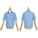 Dispatch Robert Robertson Blue Shirt Outfit Halloween Carnival Party Cosplay Costume 