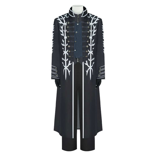 DMC Vergil Black Outfit Carnival Halloween Cosplay Costume