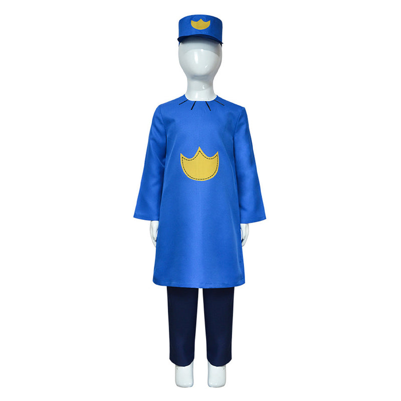 Dog Man Kids Children Blue Outfit Carnival Halloween Cosplay Costume