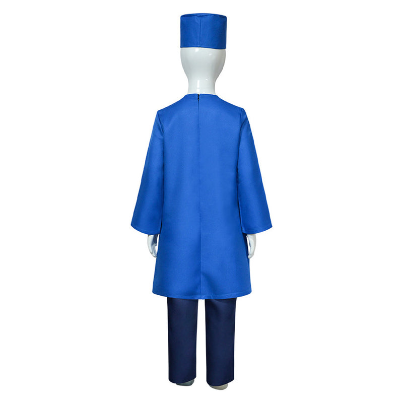 Dog Man Kids Children Blue Outfit Carnival Halloween Cosplay Costume