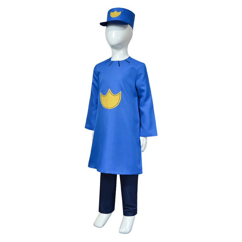 Dog Man Kids Children Blue Outfit Carnival Halloween Cosplay Costume