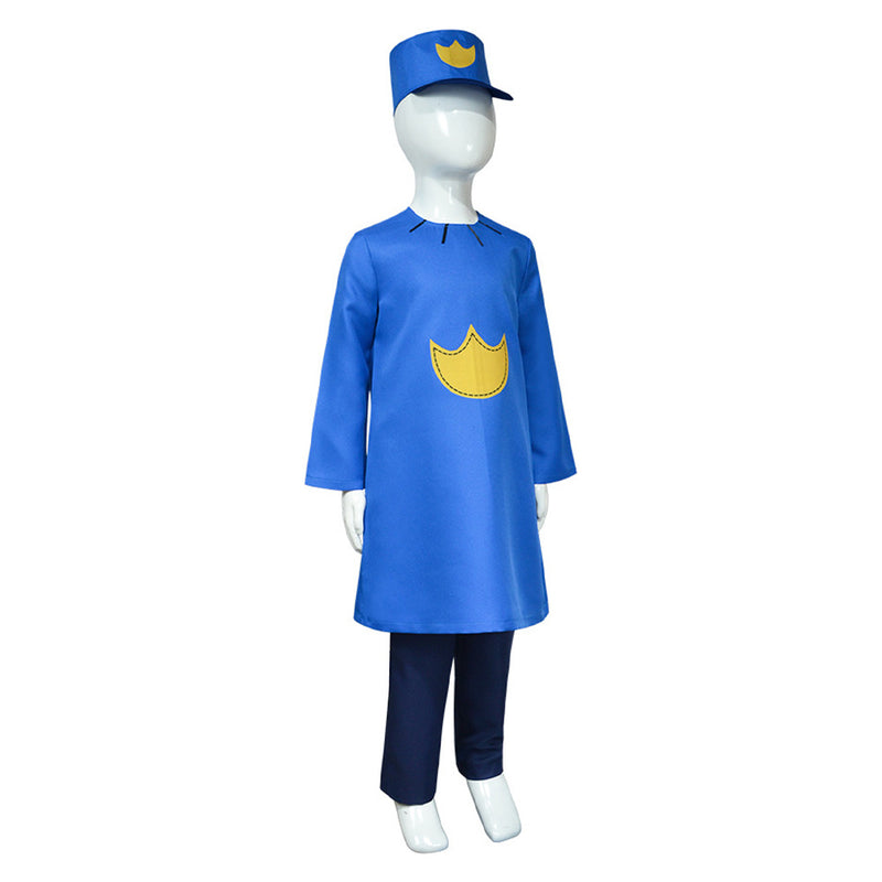 Dog Man Kids Children Blue Outfit Carnival Halloween Cosplay Costume