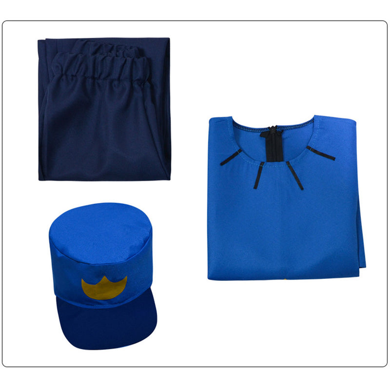 Dog Man Kids Children Blue Outfit Carnival Halloween Cosplay Costume