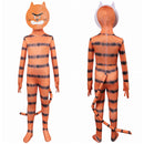 Dog Man Petey Kids Children Orange Jumpsuit Carnival Halloween Cosplay Costume