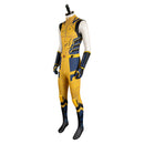 DPool 2024 James Logan Howlett Yellow Sleeveless Jumpsuit Party Carnival Halloween Cosplay Costume