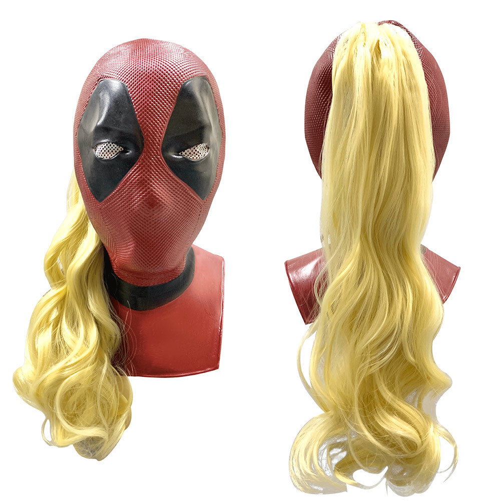 Dpool DPool 2024 Ladypool Latex Mask Cosplay Costume Props