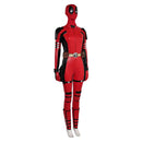 DPool 2024 Ladypool Red Jumpsuit Full Set Party Carnival Halloween Cosplay Costume