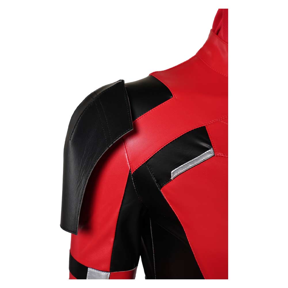 DPool 2024 Wade Wilson Red Jumpsuit Full Set Party Carnival Halloween Cosplay Costume