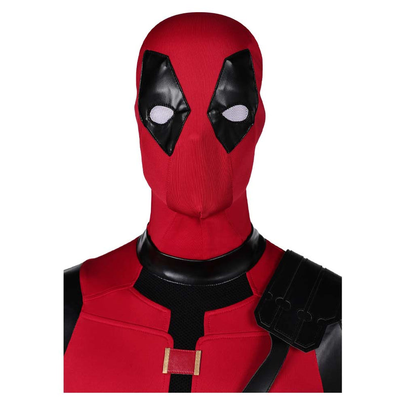 DPool 2024 Wade Wilson Red Jumpsuit Full Set Party Carnival Halloween Cosplay Costume