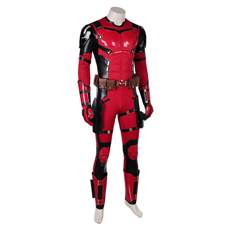 DPool 2024 Wade Wilson Red Jumpsuit Outfit Party Carnival Halloween Cosplay Costume