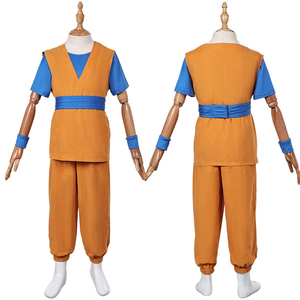 Dragon Ball DAIMA 2024 Anime Son Goku Kids Children Yellow Outfit Cosplay Costume