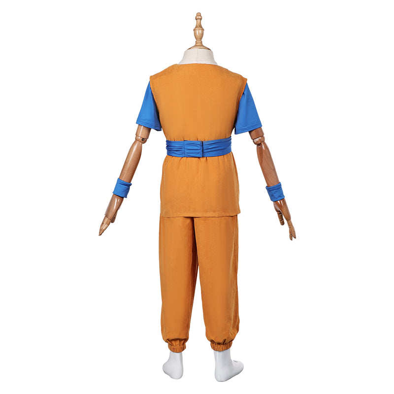 Dragon Ball DAIMA 2024 Anime Son Goku Kids Children Yellow Outfit Cosplay Costume