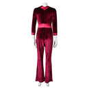Drop 2025 Violet Women Red Jumpsuit Carnival Halloween Cosplay Costume