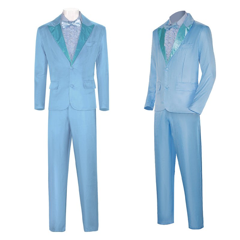 Dumb and Dumber Movie Harry Dunne Blue Suit Party Carnival Halloween Cosplay Costume